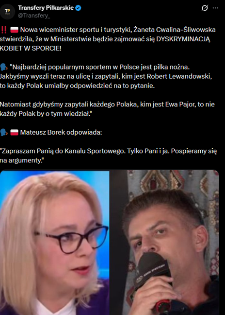 HIT! Mateusz Borek WYJAŚNIA wiceminister sportu i zaprasza na... :D